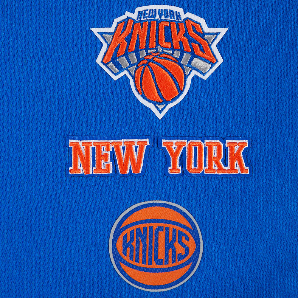 NBA NEW YORK KNICKS RETRO CLASSICS WOMEN'S SWEATSHIRT (ROYAL/ORANGE/ROYAL)