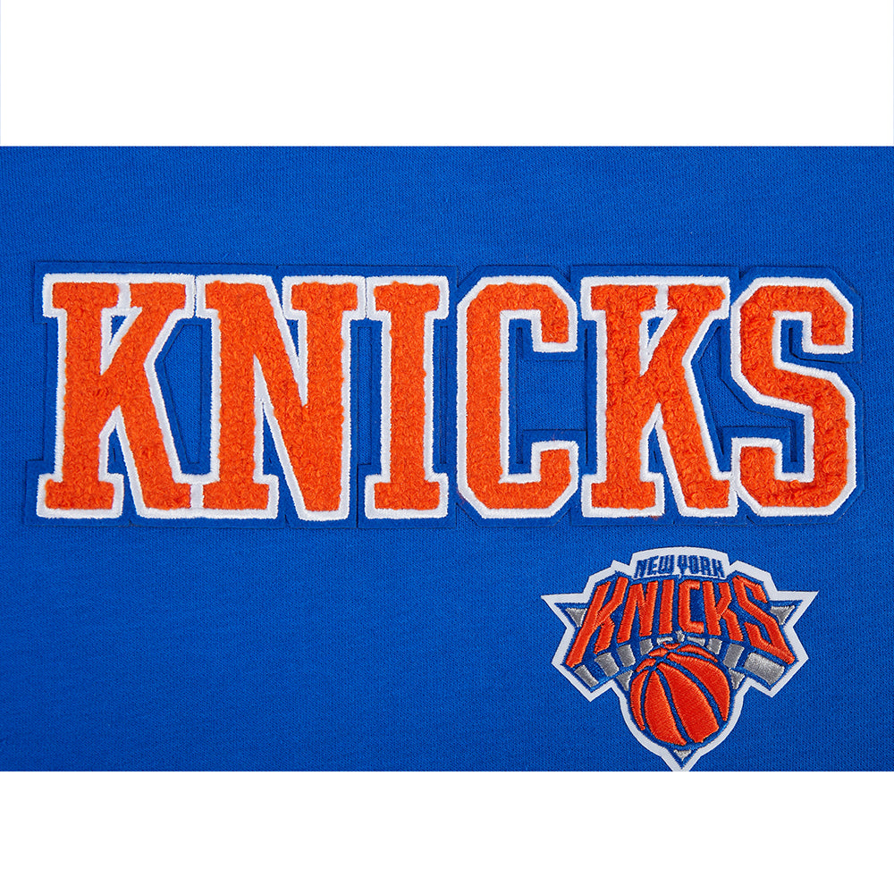 NBA NEW YORK KNICKS RETRO CLASSICS WOMEN'S SWEATSHIRT (ROYAL/ORANGE/ROYAL)