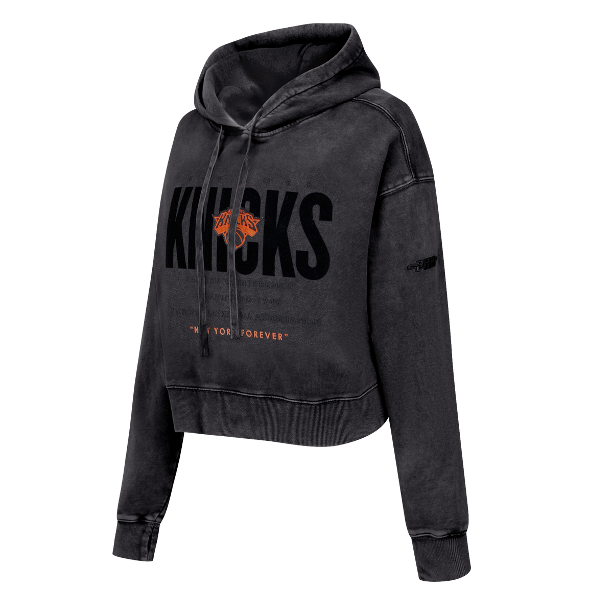 NBA NEW YORK KNICKS ECLIPSE WOMEN'S SWEATSHIRT (WASHED BLACK)
