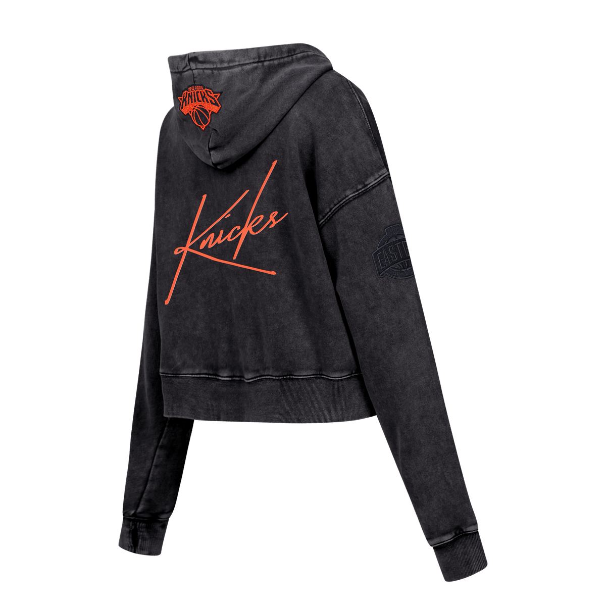 NBA NEW YORK KNICKS ECLIPSE WOMEN'S SWEATSHIRT (WASHED BLACK)