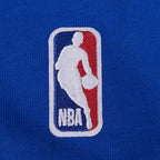 NBA NEW YORK KNICKS CHANDAIL À CAPUCHON DU CHAMPIONNAT 2026 COURT POUR FEMME (BLEU ROYAL/ORANGE/BLEU ROYAL)