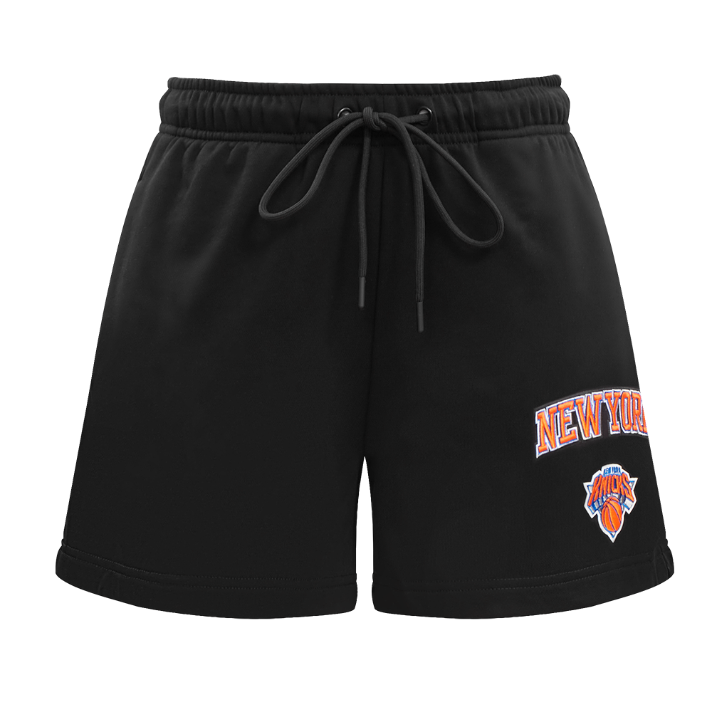 NBA NEW YORK KNICKS CLASSIC SHORT EN MOLLETON POUR FEMME (NOIR)