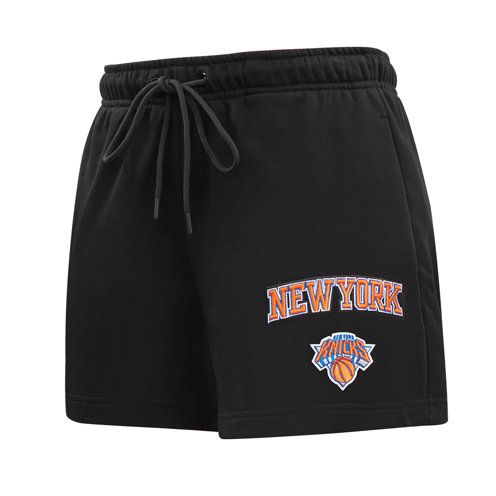 NBA NEW YORK KNICKS CLASSIC SHORT EN MOLLETON POUR FEMME (NOIR)