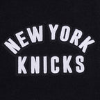 NBA NEW YORK KNICKS WOMEN'S VARSITY JACKET (BLACK/WHITE)