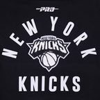 NBA NEW YORK KNICKS WOMEN'S VARSITY JACKET (BLACK/WHITE)