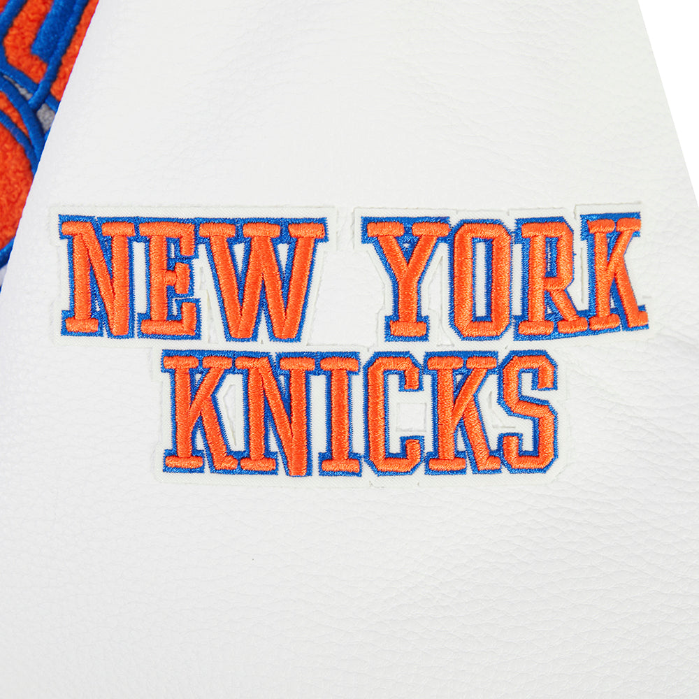 NBA NEW YORK KNICKS RETRO CLASSICS WOMEN'S COAT (ROYAL/ORANGE/ROYAL)