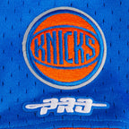 NBA NEW YORK KNICKS CLASSIC T-SHIRT EN FILET À MANCHES COURTES POUR GARÇON ENFANT (BLEU ROYAL/ORANGE)