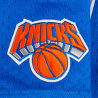 NBA NEW YORK KNICKS CLASSIC T-SHIRT EN FILET À MANCHES COURTES POUR GARÇON ENFANT (BLEU ROYAL/ORANGE)
