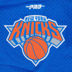 NBA NEW YORK KNICKS CLASSIC T-SHIRT EN FILET À MANCHES COURTES POUR GARÇON ENFANT (BLEU ROYAL/ORANGE)