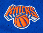 NBA NEW YORK KNICKS CLASSIC CHEMISE BOUTONNÉE EN FILET POUR GARÇON ENFANT (BLEU ROYAL/ORANGE)