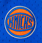 NBA NEW YORK KNICKS CLASSIC CHEMISE BOUTONNÉE EN FILET POUR GARÇON ENFANT (BLEU ROYAL/ORANGE)