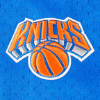 NBA NEW YORK KNICKS CLASSIC CHEMISE BOUTONNÉE EN FILET POUR GARÇON ENFANT (BLEU ROYAL/ORANGE)