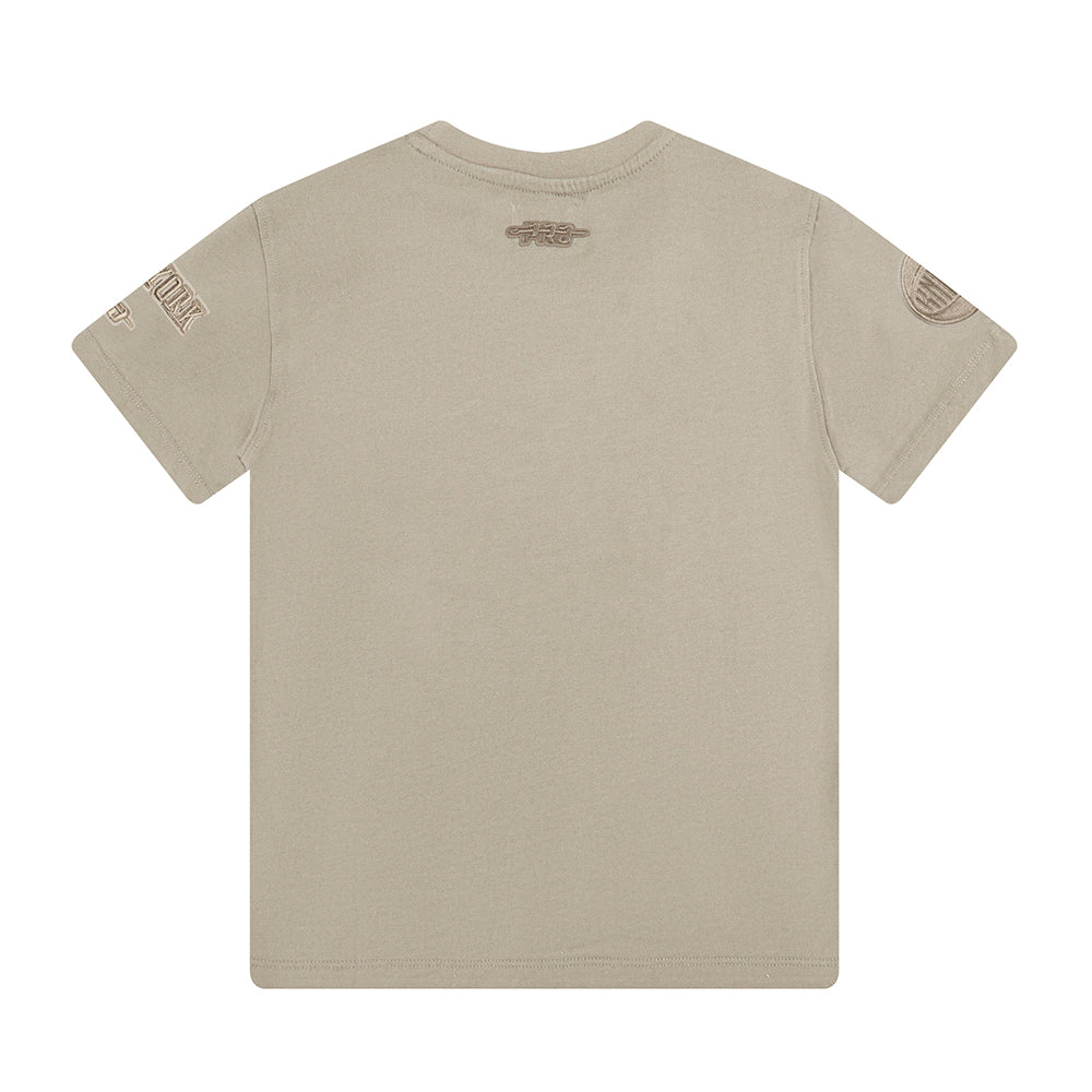 NBA NEW YORK KNICKS NEUTRAL LITTLE BOYS SHORT SLEEVE TEE (TAUPE)