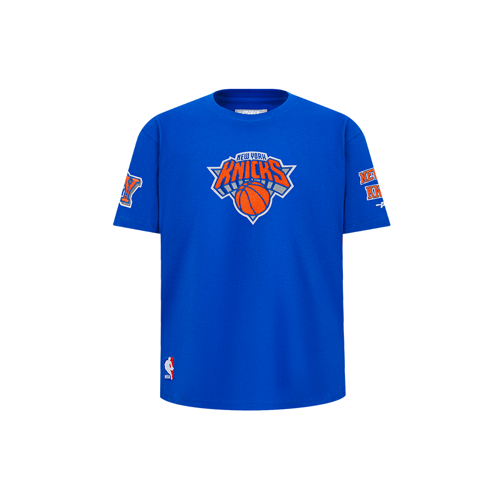NBA NEW YORK KNICKS RETRO CLASSIC LITTLE BOY'S SHORT SLEEVE TEE (ROYAL BLUE)