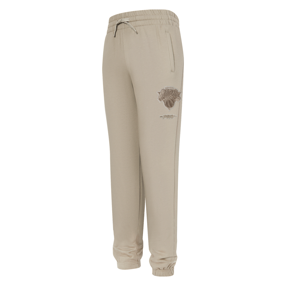 NBA NEW YORK KNICKS NEUTRAL LITTLE BOY'S FLC SWEATPANT (TAUPE)