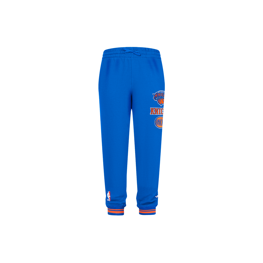 NBA NEW YORK KNICKS RETRO CLASSIC LITTLE BOY'S RIB FLC SWEATPANT (ROYAL/ORANGE/ROYAL)