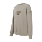 NBA NEW YORK KNICKS NEUTRAL CHANDAIL À COL ROND EN MOLLETON POUR GARÇON ENFANT (TAUPE)
