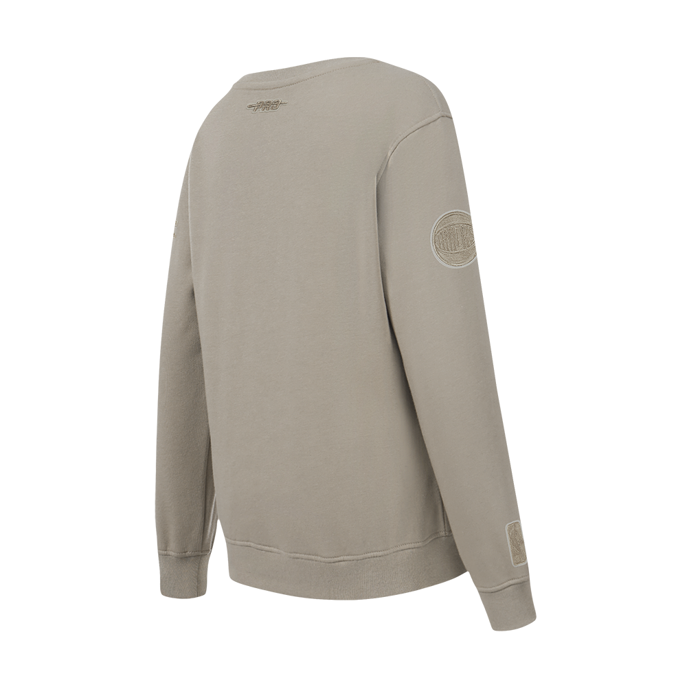 NBA NEW YORK KNICKS NEUTRAL CHANDAIL À COL ROND EN MOLLETON POUR GARÇON ENFANT (TAUPE)