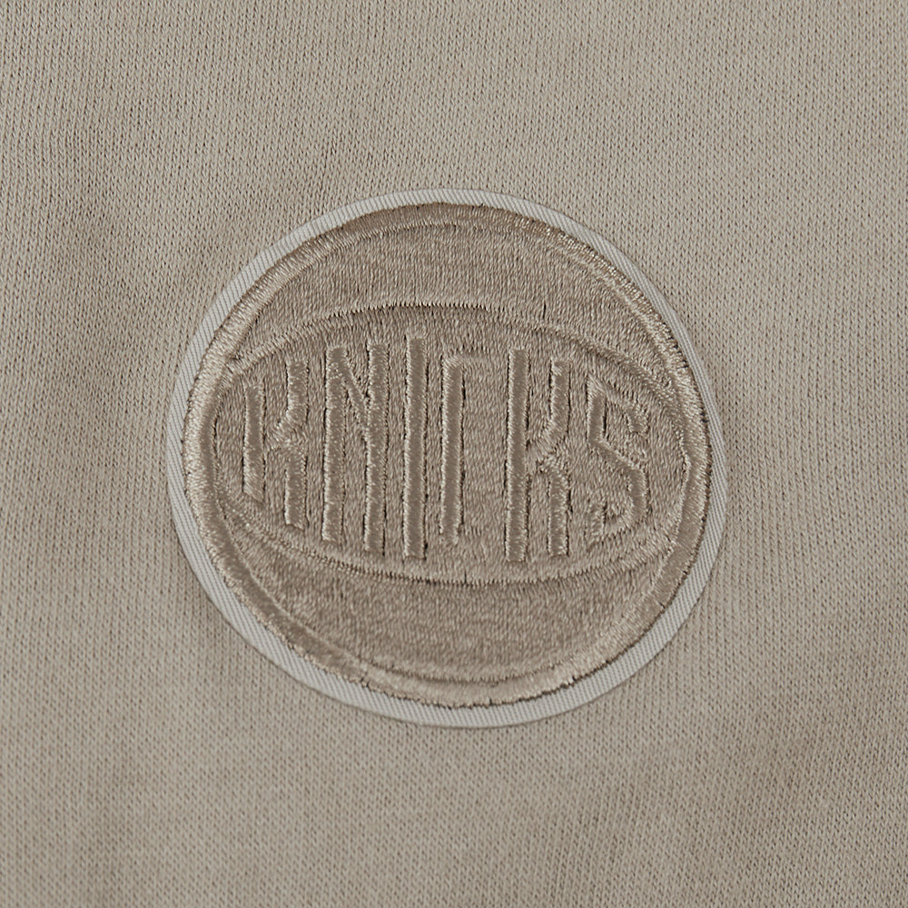 NBA NEW YORK KNICKS NEUTRAL CHANDAIL À COL ROND EN MOLLETON POUR GARÇON ENFANT (TAUPE)
