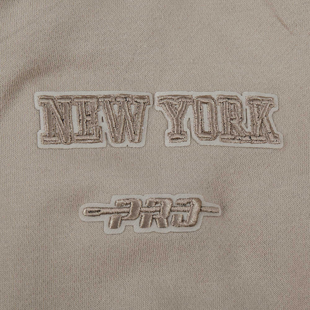 NBA NEW YORK KNICKS NEUTRAL CHANDAIL À COL ROND EN MOLLETON POUR GARÇON ENFANT (TAUPE)