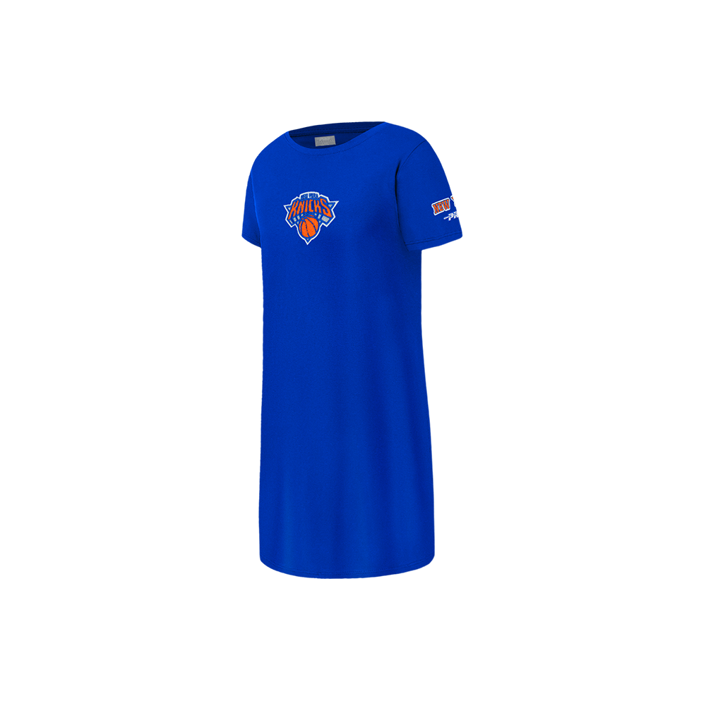 NBA NEW YORK KNICKS CLASSIC ROBE T-SHIRT POUR FILLE ENFANT (BLEU ROYAL)