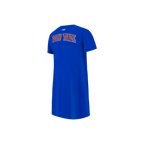 NBA NEW YORK KNICKS CLASSIC ROBE T-SHIRT POUR FILLE ENFANT (BLEU ROYAL)