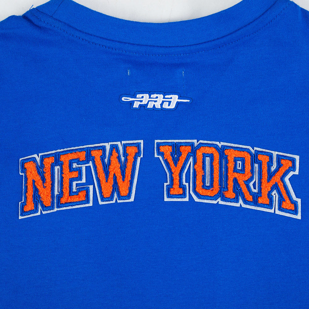NBA NEW YORK KNICKS CLASSIC ROBE T-SHIRT POUR FILLE ENFANT (BLEU ROYAL)