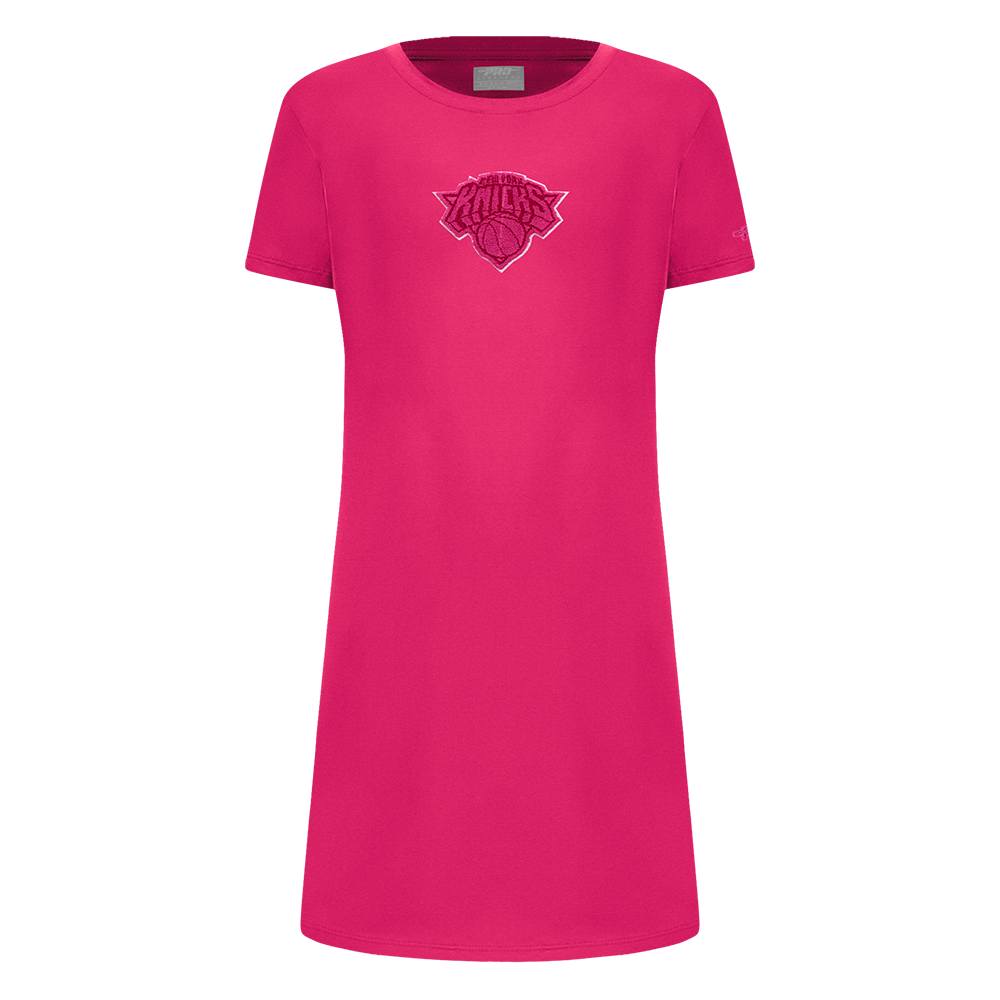 NBA NEW YORK KNICKS ROBE T-SHIRT TRIPLE ROSE POUR FILLE ENFANT (VIOLET BETTERAVE)