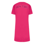 NBA NEW YORK KNICKS ROBE T-SHIRT TRIPLE ROSE POUR FILLE ENFANT (VIOLET BETTERAVE)