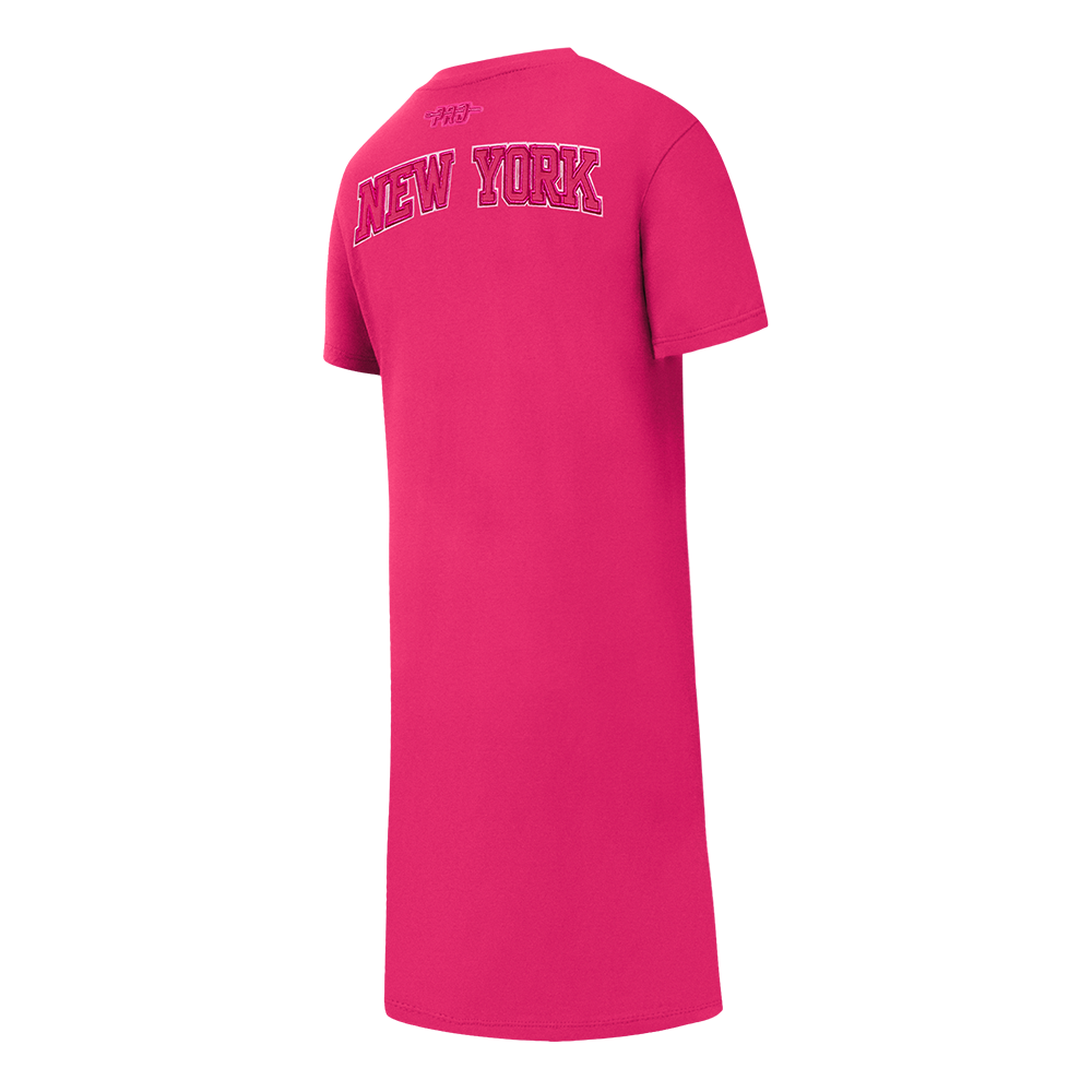 NBA NEW YORK KNICKS ROBE T-SHIRT TRIPLE ROSE POUR FILLE ENFANT (VIOLET BETTERAVE)