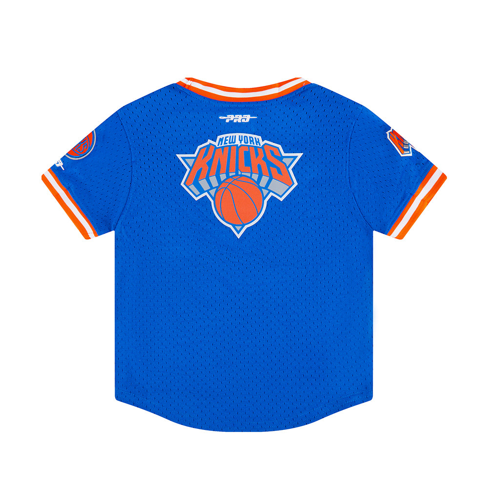 NBA NEW YORK KNICKS CLASSIC TODDLER BOYS SHORT SLEEVE MESH TEE (ROYAL BLUE/ORANGE)