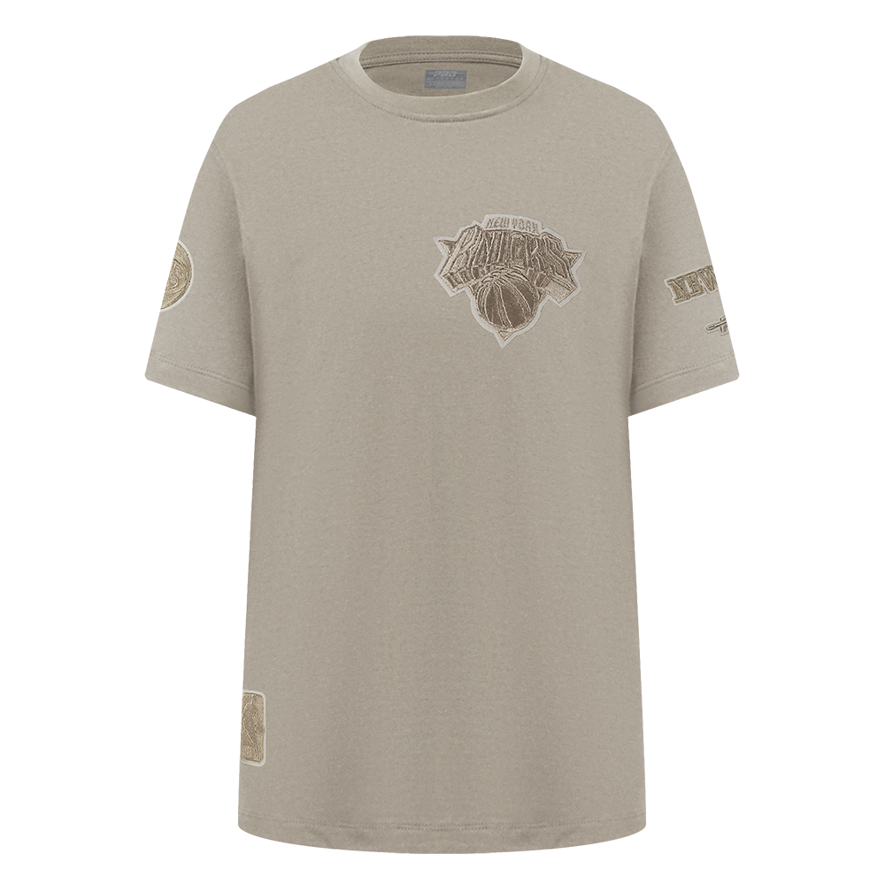 NBA NEW YORK KNICKS NEUTRAL TODDLER BOY'S SHORT SLEEVE TEE (TAUPE)