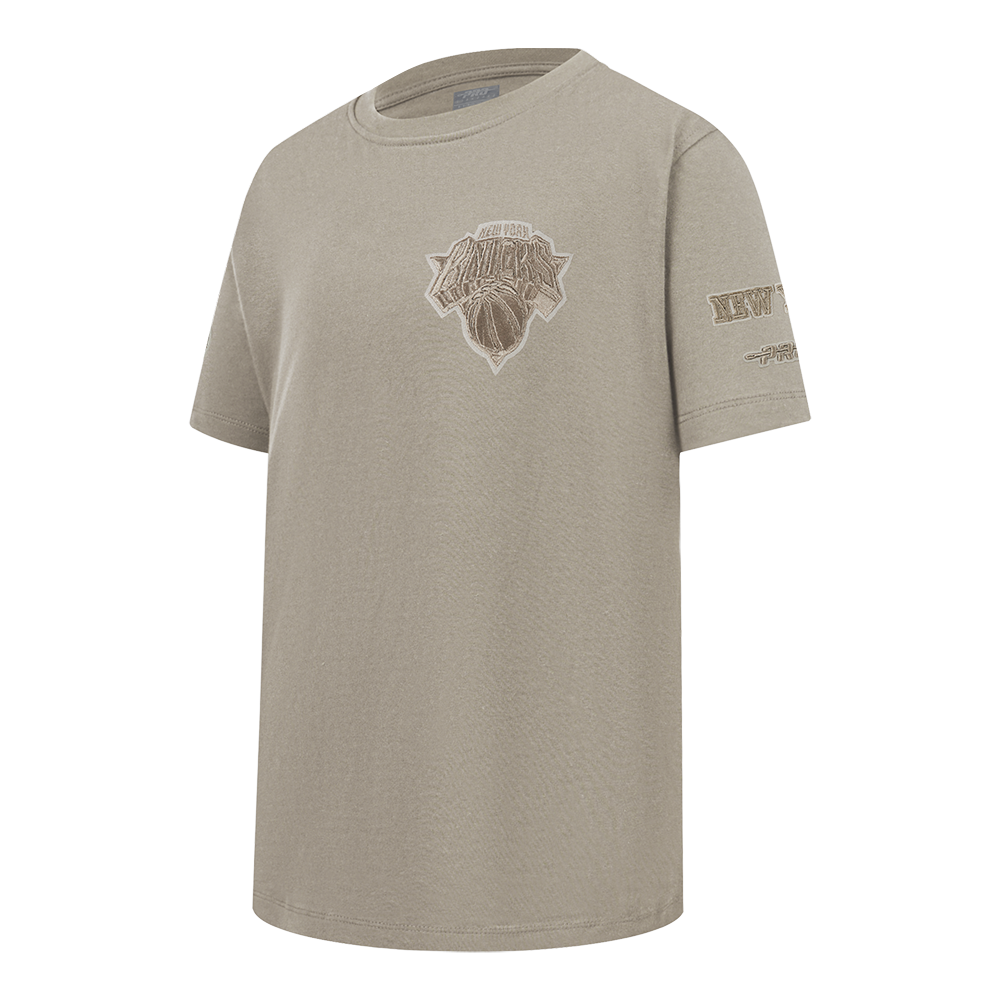 NBA NEW YORK KNICKS NEUTRAL TODDLER BOY'S SHORT SLEEVE TEE (TAUPE)