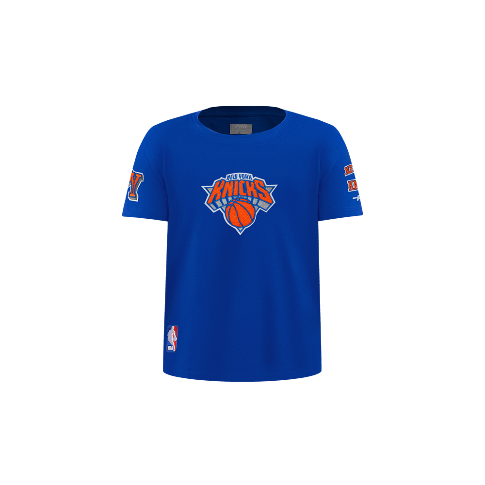 NBA NEW YORK KNICKS RETRO CLASSIC TODDLER BOY'S SHORT SLEEVE TAPING TEE (ROYAL BLUE)
