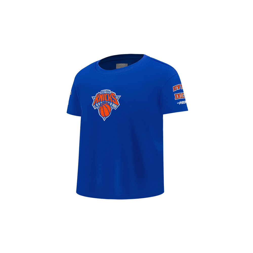 NBA NEW YORK KNICKS RETRO CLASSIC TODDLER BOYS SHORT SLEEVE TAPING TEE (ROYAL BLUE)