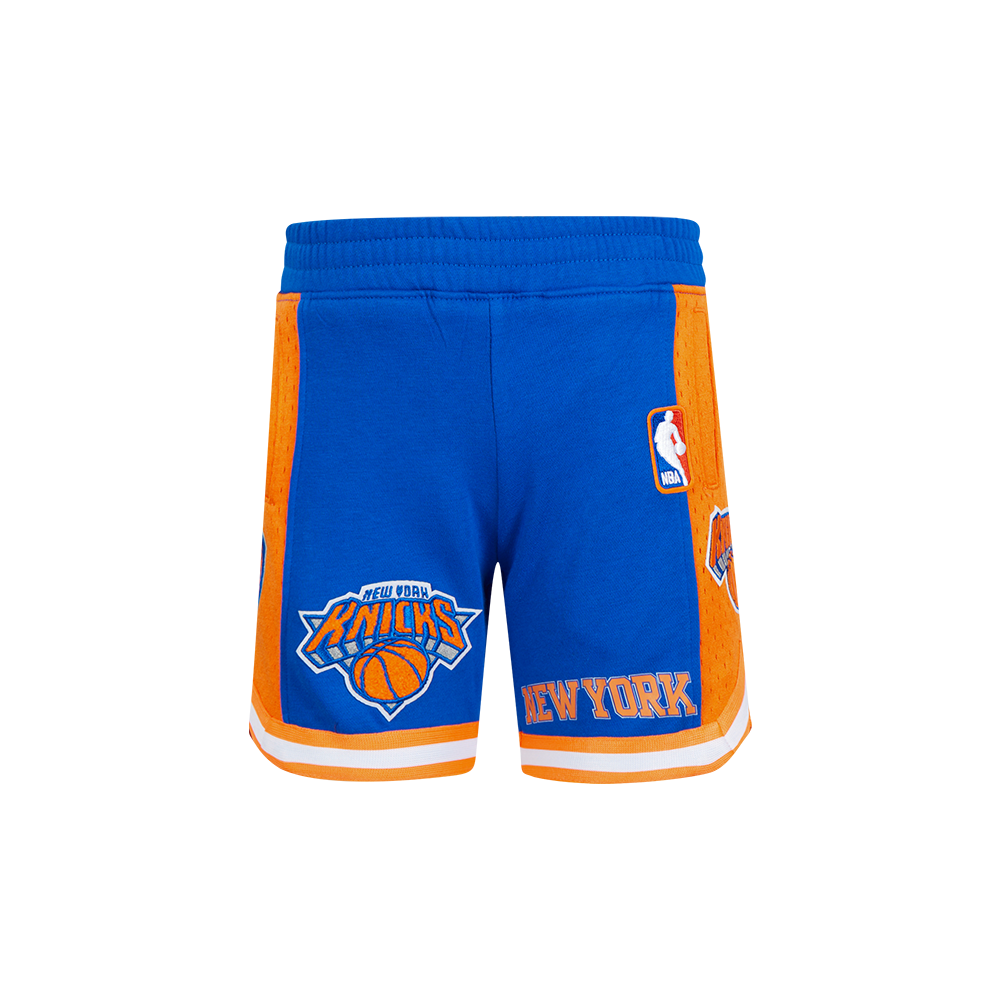 NBA NEW YORK KNICKS CLASSIC TODDLER BOY'S FLEECE 2.0 SHORT (ROYAL BLUE/ORANGE)