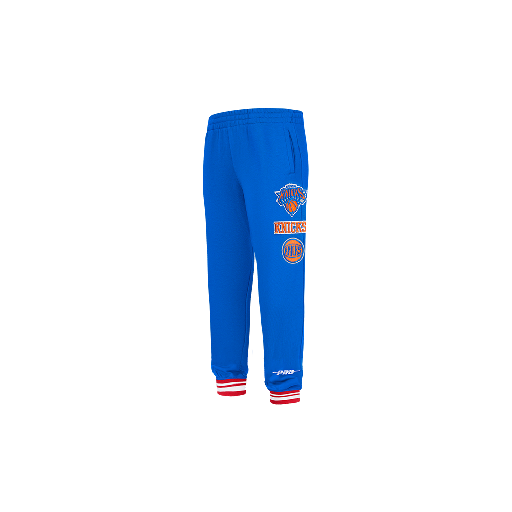 NBA NEW YORK KNICKS RETRO CLASSIC TODDLER BOY'S RIB SWEATPANT (ROYAL/ORANGE/ROYAL)
