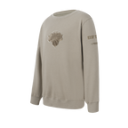 NBA NEW YORK KNICKS NEUTRAL TODDLER BOY'S FLEECE CREWNECK (TAUPE)