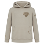 NBA NEW YORK KNICKS NEUTRAL TODDLER BOY'S FLEECE PULLOVER HOODIE (TAUPE)