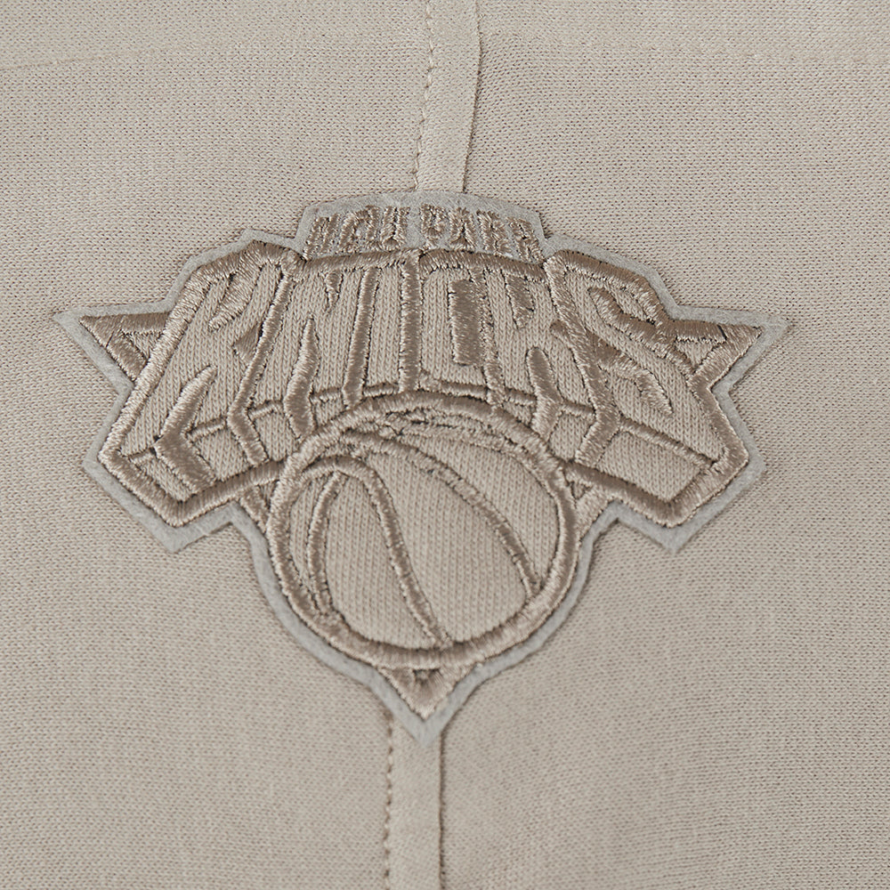 NBA NEW YORK KNICKS NEUTRAL TODDLER BOY'S FLEECE PULLOVER HOODIE (TAUPE)