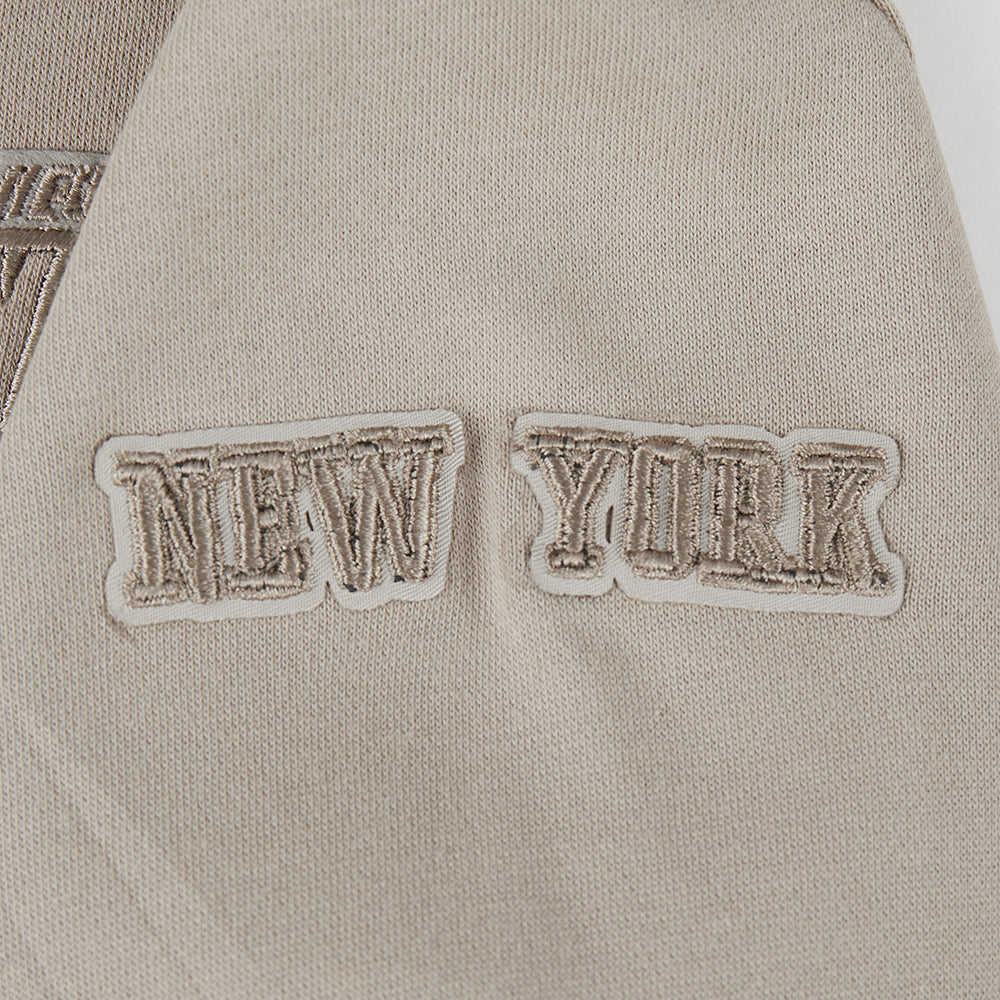 NBA NEW YORK KNICKS NEUTRAL TODDLER BOY'S FLEECE PULLOVER HOODIE (TAUPE)