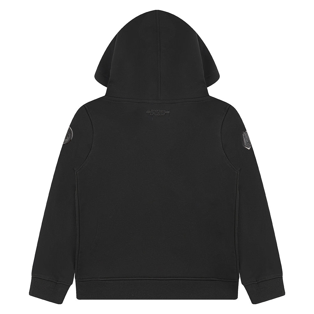 NBA NEW YORK KNICKS TRIPLE BLACK TODDLER BOYS FLEECE PULLOVER HOODIE (BLACK)