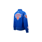 NBA NEW YORK KNICKS CLASSIC TODDLER BOY'S SATIN JACKET (ROYAL BLUE)
