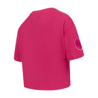 NBA NEW YORK KNICKS TRIPLE PINK TODDLER GIRL'S SHORT SLEEVE BOXY TEE (BEETROOT PURPLE)