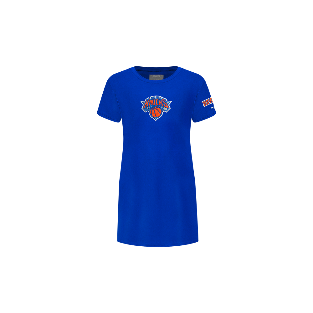 NBA NEW YORK KNICKS CLASSIC ROBE T-SHIRT POUR FILLE BAMBIN (BLEU ROYAL)
