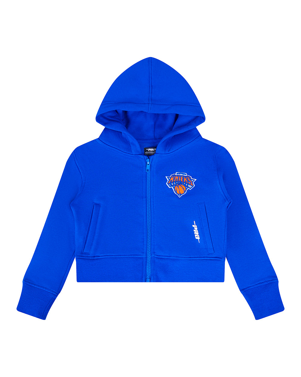 NBA NEW YORK KNICKS CLASSIC TODDLER GIRL'S FLEECE FULL ZIP HOODIE (ROYAL BLUE)