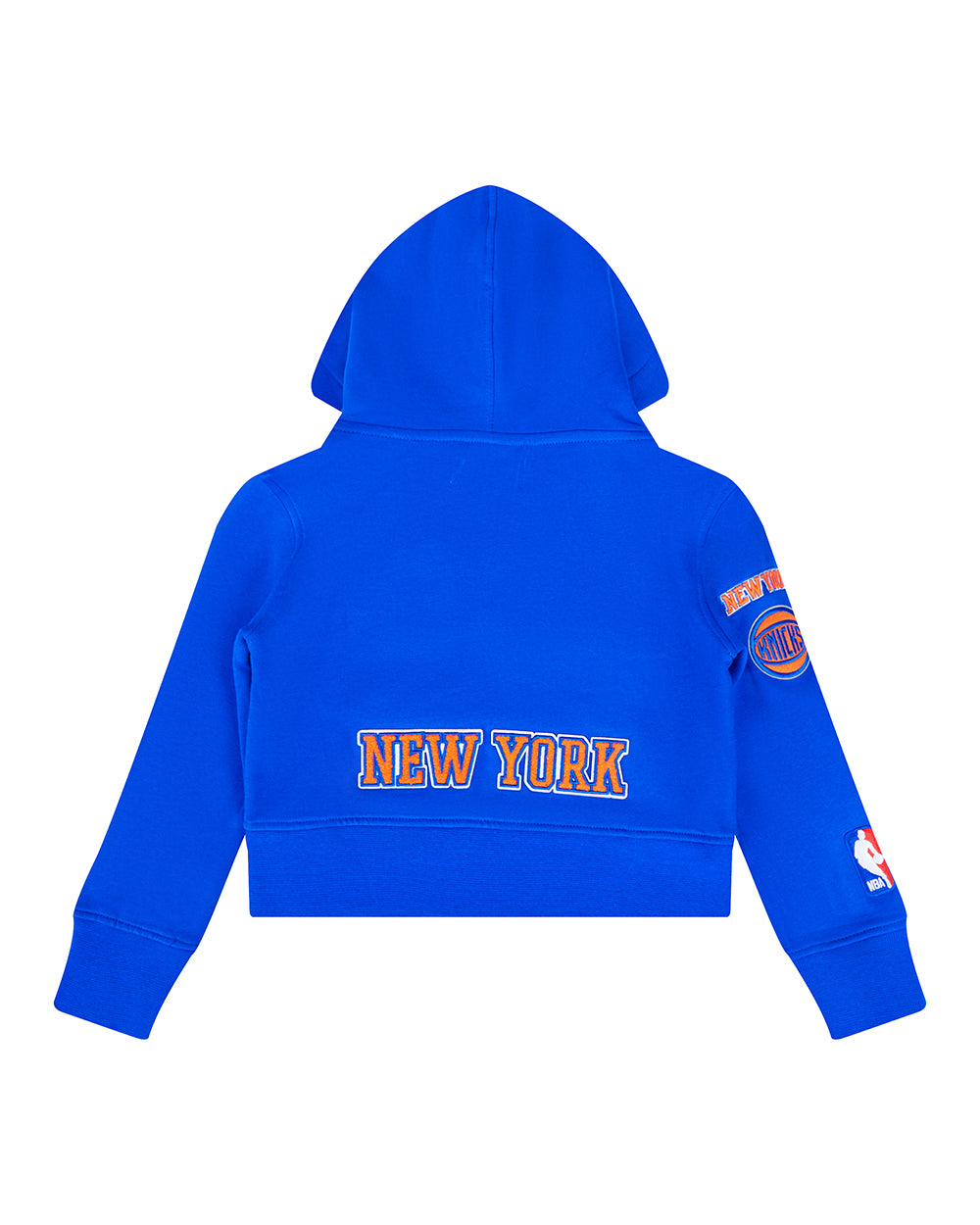 NBA NEW YORK KNICKS CLASSIC TODDLER GIRL'S FLEECE FULL ZIP HOODIE (ROYAL BLUE)