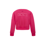 NBA NEW YORK KNICKS TRIPLE PINK TODDLER GIRL'S FLEECE CREWNECK (BEETROOT PURPLE)