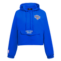 NBA NEW YORK KNICKS CLASSIC WIND WOMEN'S WOVEN 1/2 JACKET (ROYAL BLUE)
