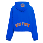 NBA NEW YORK KNICKS CLASSIC WIND WOMEN'S WOVEN 1/2 JACKET (ROYAL BLUE)
